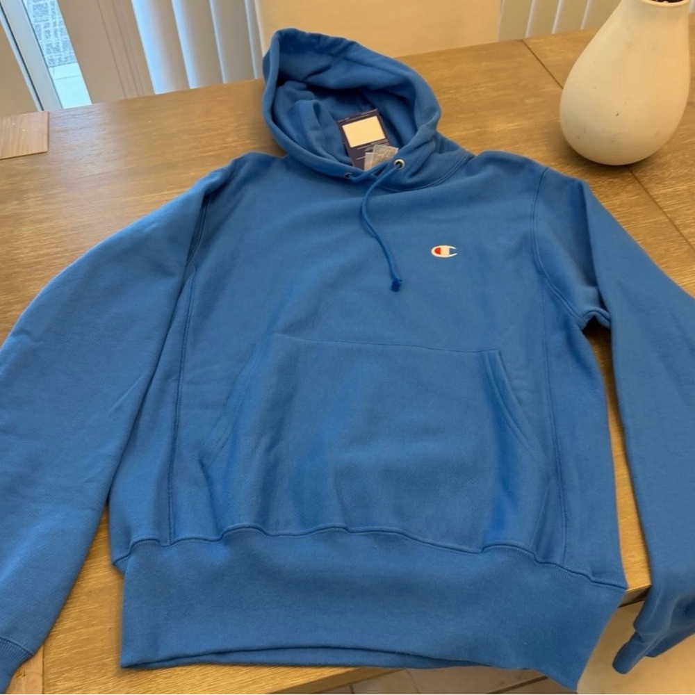 Champion Royal Blue Pullover Hoodie with Kangaroo Pocket